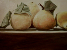 Quitten, Öl auf Leinwand, 40x55 cm
